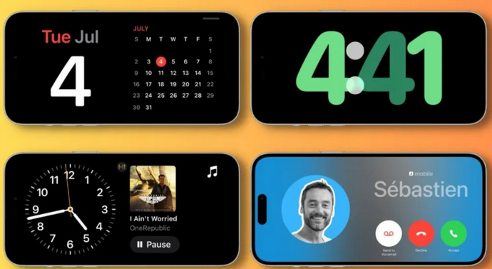涧西苹果手机维修分享iOS17横屏充电待机显示有什么好处 