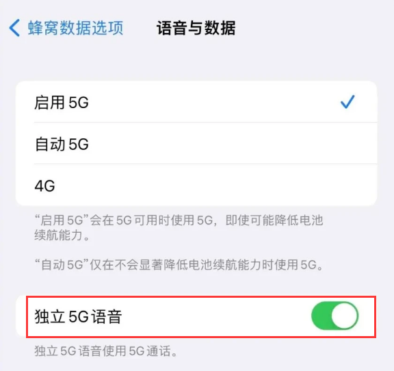 涧西苹果14维修分享iPhone 14 Pro如何开启VoNR 